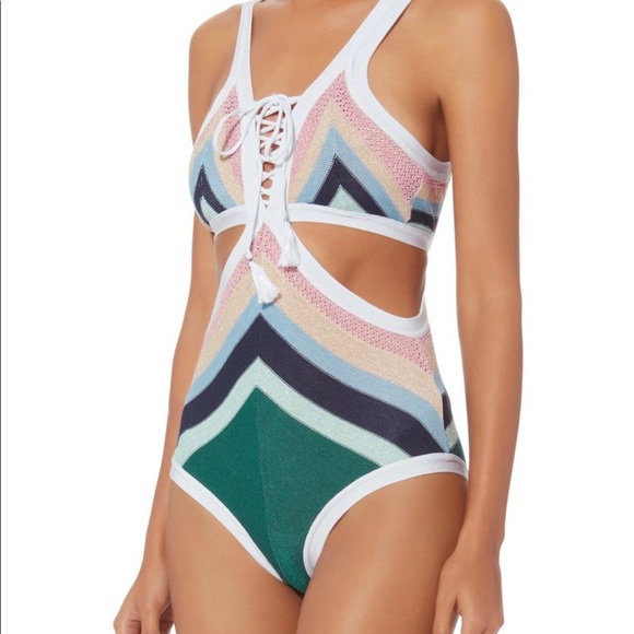 Suboo Lace Up Front Cut Out Paradiso Swimsuit - Picture 11 of 16